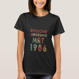 Camiseta Mulheres Incríveis Desde maio de 1986 34 anos