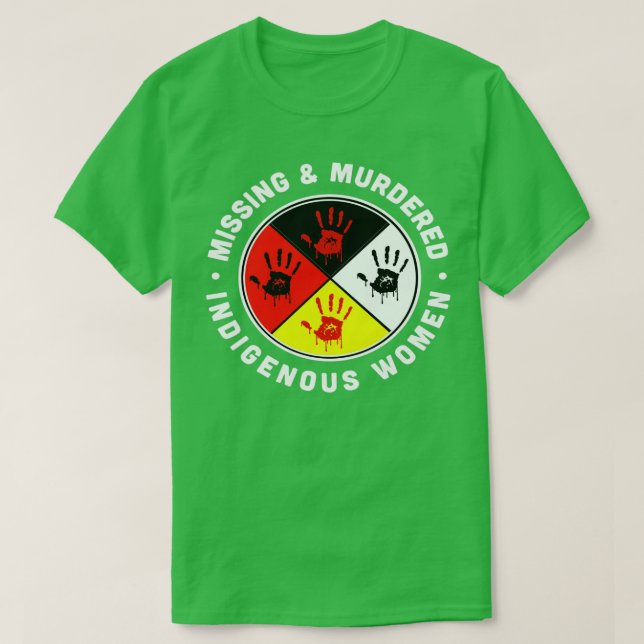 Camiseta Mulheres indígenas desaparecidas e assassinadas (Frente do Design)