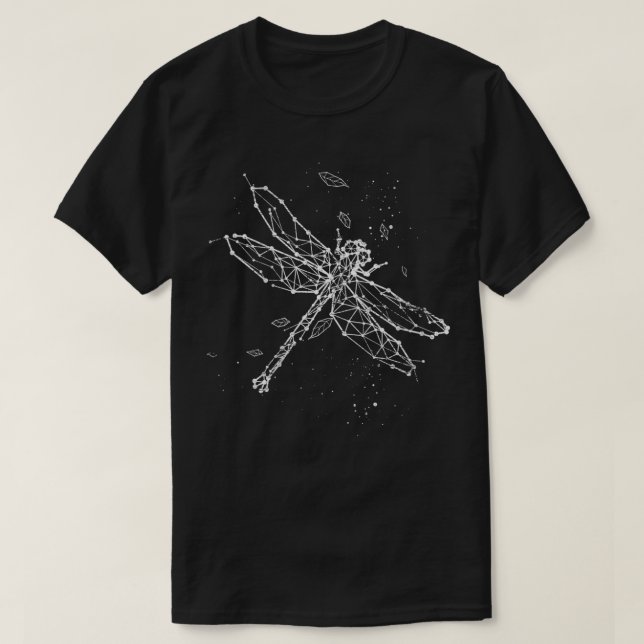 Camiseta Mulheres Insetam Dom Idea Dragonfly VNeck (Frente do Design)