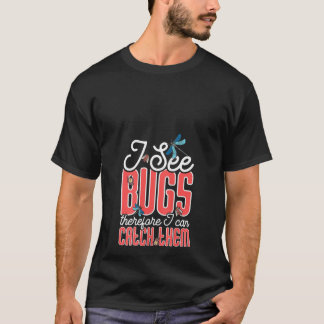 Camiseta Mulheres Insetos Catcher Inseto Ensino Caçador Ins