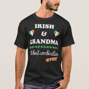 Camiseta Mulheres irlandesa e vovó melhor avó irlandesa VNe