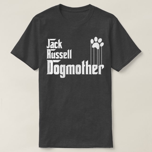 Camiseta Mulheres Jack Russell Cachorro Mãe, Jack Russell C (Frente do Design)
