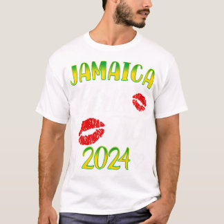 Camiseta Mulheres Jamaica Girls Trip 2024 Summer Vacation W