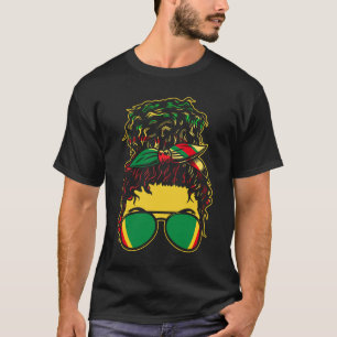 Camiseta Mulheres Jamaica Reggae Rasta