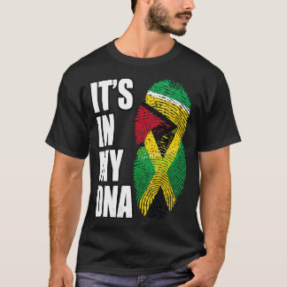 Camiseta Mulheres jamaicana e guianense Misturam DNA Herita