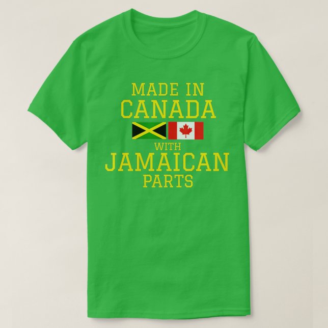 Camiseta Mulheres jamaicanas feitas no Canadá com jama (Frente do Design)