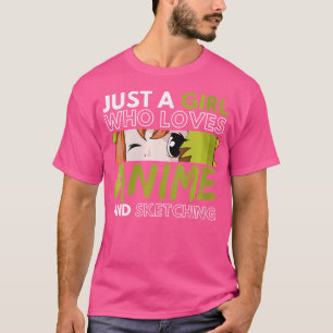 Camiseta Mulheres japonesas Manga Kawaii Artistas Raparigas