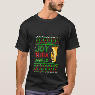 Camiseta Mulheres Joy Tuba World Music Xmas Ugly Tuba Chris