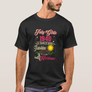 Camiseta Mulheres Julhas Meninas 1940 Aniversário De 82 Ano