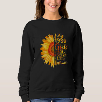 Camiseta Mulheres Julho Meninas 1980 42º Aniversário 42 Ano