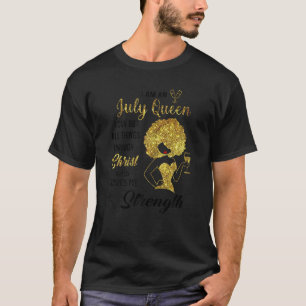 Camiseta Mulheres julho Rainha Negra Pode Fazer Tudo O Que