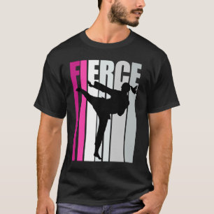 Camiseta Mulheres Karate Fierce Birthday Forte Continuam Tr
