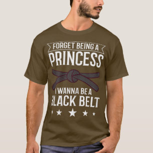 Camiseta Mulheres Karate Fighter Black Belt Formação B