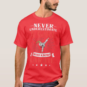 Camiseta Mulheres Karate Fighter Black Belt Formação B