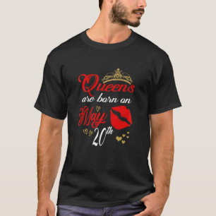 Camiseta Mulheres Lábios Vermelhos Filas São Nasceres Em Ma