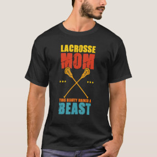 Camiseta Mulheres Lacrosse Mãe Gráfico Esta Beleza Levantou