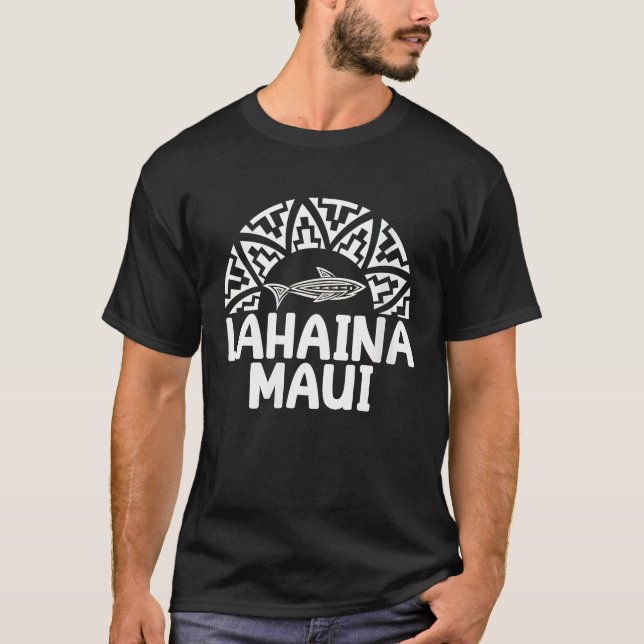 Camiseta Mulheres Lahaina Maui - Férias de Tubarões Getaway (Frente)