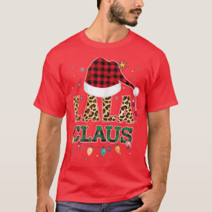 Camiseta Mulheres Lala Claus Santa Hat Avó Lala Buffalo L