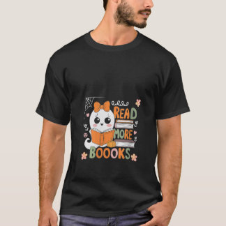 Camiseta Mulheres Leem Mais Livros Ghost Spookies Hallow