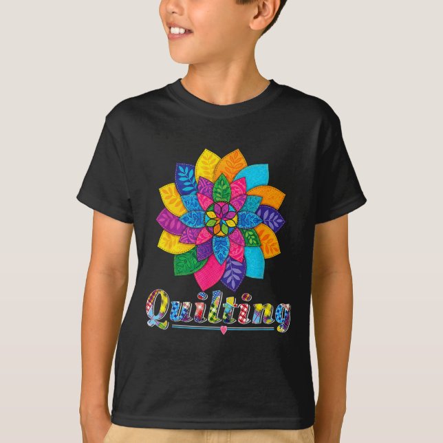 Camiseta Mulheres Legais de Patchwork Costura Amam Padrões  (Frente)