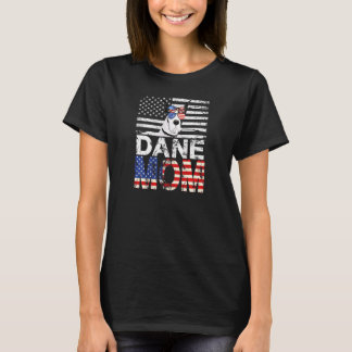Camiseta Mulheres Legal Dane Mãe Usa Bandeira Patriótica Mã
