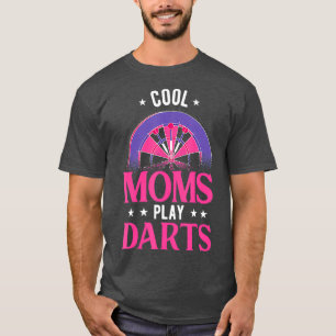 Camiseta Mulheres Legal Mães Jogam Dart Engraçado Dart Dart