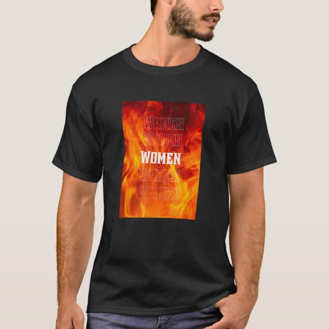 Camiseta Mulheres lésbicas com fogo (Frente)