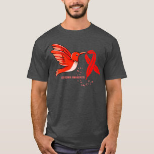 Camiseta Mulheres Leucemia Guerreira Leucemia Sensibilizaçã