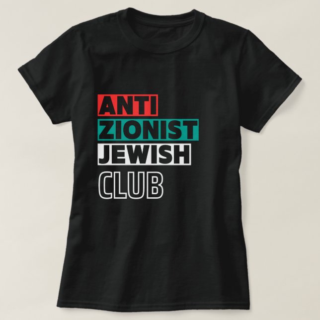 Camiseta Mulheres leves do Clube Judaico Anti-Sionista (Frente do Design)