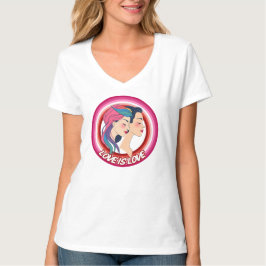 Camiseta Mulheres LGBTQ amam amor