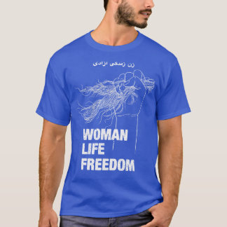 Camiseta Mulheres Liberdade de Vida Irã Direitos Humanos 1