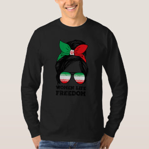 Camiseta Mulheres Liberdade Liberdade Irã Mensagem Irmão Ir