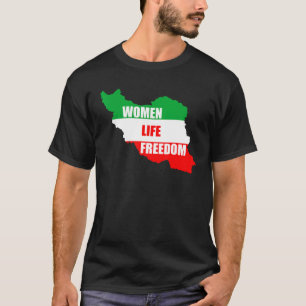 Camiseta Mulheres Liberdade Liberdade Liberdade Irã Nós def