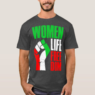 Camiseta Mulheres Liberdade Vintage Iraniana Desolada Livre