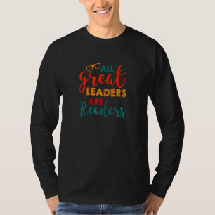 Camiseta Mulheres Líderes De Excelentes Estão Lendo Literac