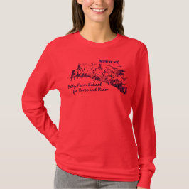 Camiseta Mulheres longas da Capa da fazenda do redemoinho