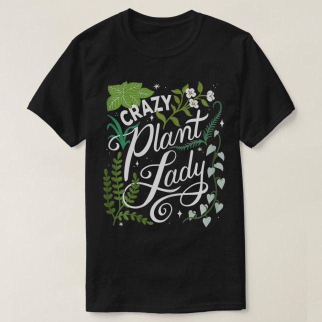 Camiseta Mulheres Loucas Plantadoras Plantadoras Mãe Planta (Frente do Design)