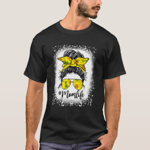 Camiseta Mulheres Mãe A Vida Sangrou A Mãe A Vida Girassol