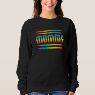 Camiseta Mulheres Mãe Arco-Íris Bandeira LGBT Mês do Orgulh