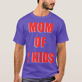 Camiseta Mulheres Mãe de 2 Crianças Geminentes Sexo de Grav