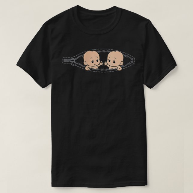 Camiseta Mulheres Mãe De Gêmeos De Gravidez Gêmeos Mamãe Gr (Frente do Design)