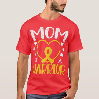 Camiseta Mulheres Mãe De Um Cancer De Infância Guerreira