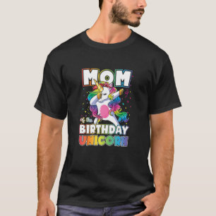 Camiseta Mulheres Mãe Do Unicórnio De Aniversário Dabbing U