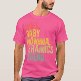 Camiseta Mulheres Mãe Engraçado Esposa Bebê Momma Cerâmica 