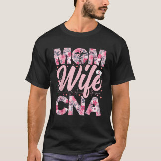 Camiseta Mulheres Mãe Mulher Mulher CNA Assistente de Enfer