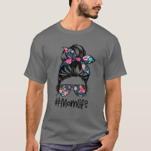 Camiseta Mulheres Mãe Vida Cabelo Maluco Roupa Mulher Flora