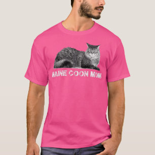 Camiseta Mulheres Maine Cacete Gato Gatinho presente, gatin