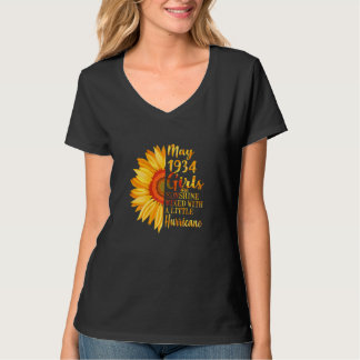 Camiseta Mulheres Maiores Meninas 1934 88º Aniversário 88 A