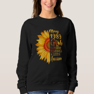 Camiseta Mulheres Maiores Meninas 1989 33º Aniversário 33 A