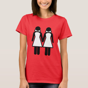 CAMISETA MULHERES MAIS IMPORTANTES DE CASAMENTO LESBIANAS -